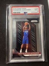 2018-19 Panini Prizm Basketball Rookie Shai Gilgeous-Alexander #184 PSA 9-TJ