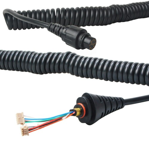 2.85M Stretchable Spring Cable For Hytera SM25A1 Remote Speaker Microphone - Zdjęcie 5 z 8