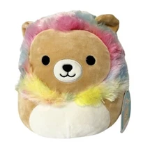 Squishmallows Leonard The Lion Tie Dye Mane 8" Kellytoy NEW