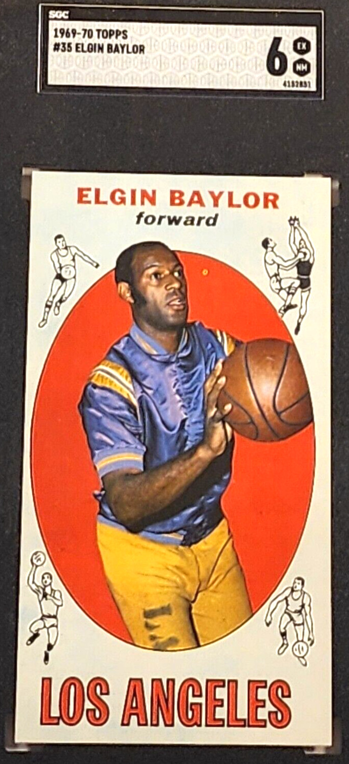 1969 TOPPS #35 ELGIN BAYLOR SGC 6 EX NM HOF