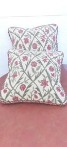 Vintage Victorian Style Throw Pillows Floral Tweed Ebay
