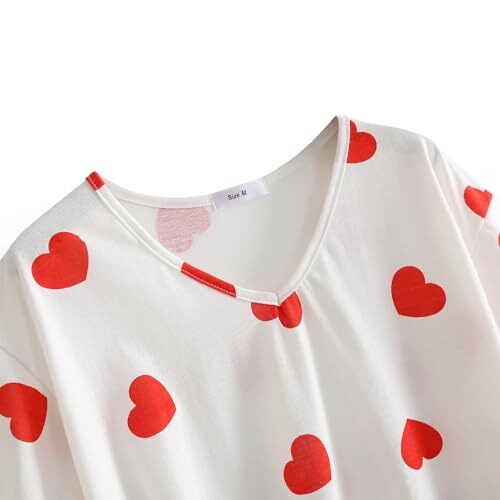 Womens Pajama Sets - Capri Pajamas for Women Set Plus Size X-Large Heart - Picture 3 of 7