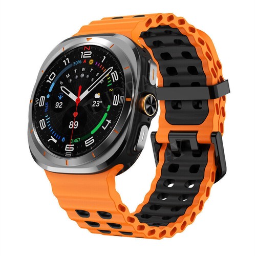 For Samsung Galaxy Watch Ultra 47mm 2025 Replacement Silicone Sport Band Strap - Picture 4 of 94