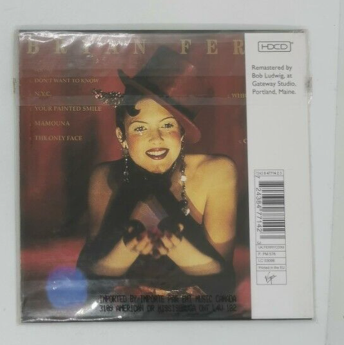 Mamouna by Bryan Ferry (CD, Oct-1999, EMI Music Distribution) SEALED - Picture 2 of 2