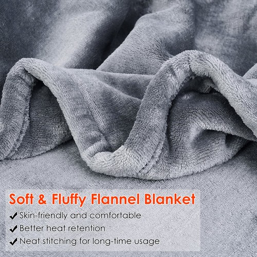 Thick Soft Heated/Non-heated Blankets Throws Warm Winter Blanket Shawl Washable - Picture 43 of 72
