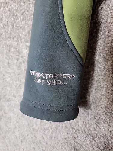 Hard Wear Windstopper Soft Shell Jacket Womens M Mock Neck Green Made in USA - Picture 5 of 8