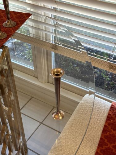 Set Of Five Non Matching Sterling Silver Trumpet Vases - Picture 8 of 17
