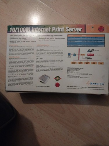 Print Server, 10/100M Internet Print Server Hawking PN711P - 第 2/4 張圖片