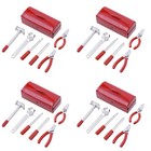  4 Sets of Decorative Miniature Toys Alloy Miniature Stuffs Wear-resistant