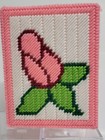 Handmade Needlepoint Plastic Canvas Flower Box