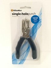 NEW Box of 12 OfficeMax Single-Hole Punch Round Circle OM99310 FREE SHIPPING