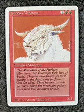 HURLOON MINOTAUR Magic the Gathering  Revised Mint Never Played MTG....(DS3D1K4)