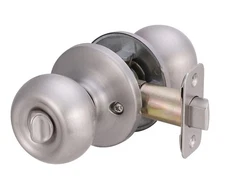 Amazon Basics Privacy Knob - Coastal Satin Nickel