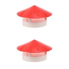 2 Pieces Kamindeckel Abdeckung Ofenrohr Lüftungsabdeckung Für Den Außenbereich