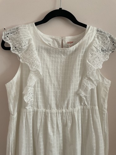 White Cotton Sleeveless Maxi Sundress Cat & Jack Kid’s Size XXL 18 Adult Size M - Picture 6 of 11