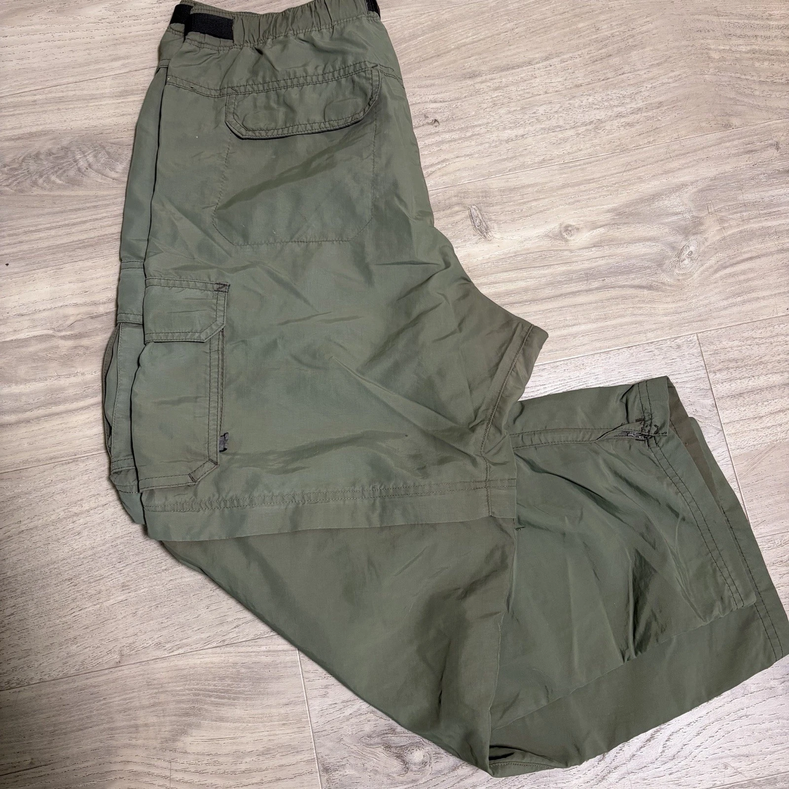 REI Co-op Convertible Pants to Shorts M 28 Length Nylon Hiking Activewear Green