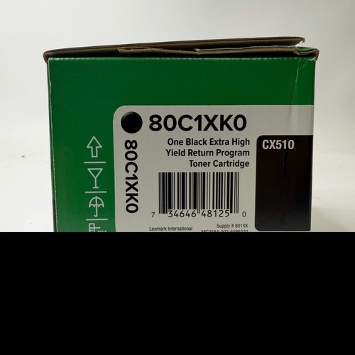 Neue Lexmark 80C1XK0 schwarze Tonerkassette - Bild 4 von 4