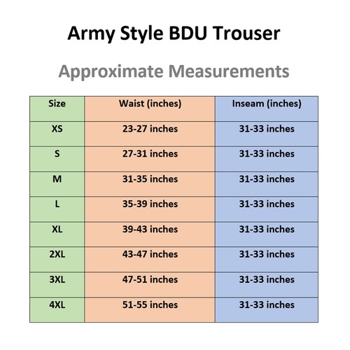 Combat Trouser US M65 Army Style Military Work Cargo BDU Pants 6 Desert Sand - Picture 2 of 8
