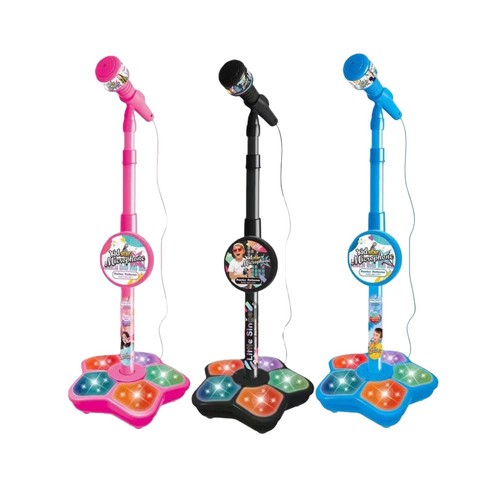 All in One Karaoke Microphone Toy with Colorful Lights and Music Features - Picture 2 of 15