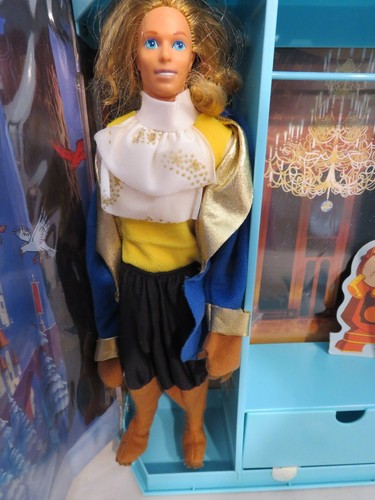 1991 Disney Beauty & Beast Belle Doll 2433+Prince/Beast Doll 2436 + case - Picture 3 of 16
