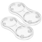 2 Pcs Pepper Grinder Base Salt and Mill Tray Acrylic Holder Rest