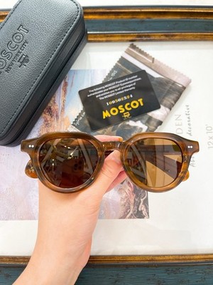 MOSCOT Sunglasses BAITSIM Unisex Acetate Eyewear Free Case 48-22-145 Brown