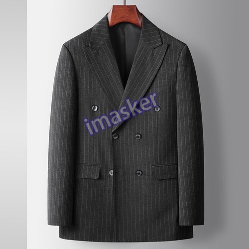 Men's Suit Spring Autumn Youth Double-breasted Suits Business Wedding - Picture 2 of 17