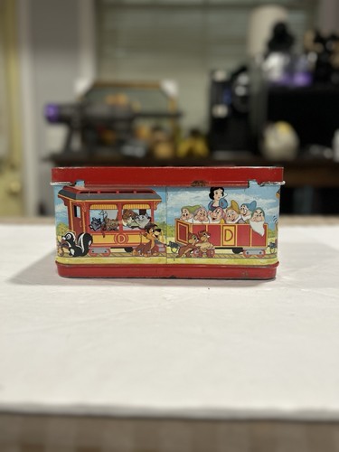 1970S DISNEY EXPRESS Aladdin Metal Lunchbox - no thermos See Pics For Details - Picture 3 of 6