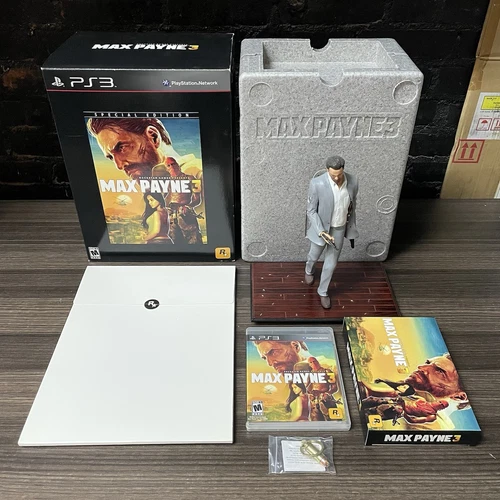 Max Payne 3: Special Edition PlayStation 3 PS3 COMPLETE Game + Statue + Keychain