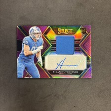 2022 Panini Select Aidan Hutchinson Rookie Patch Auto RPA /49 Lions DPOY?