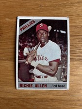1966 Topps Baseball Richie Allen, Philadelphia Phillies #80 - Hall of Fame
