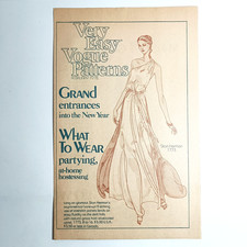 Very Easy Vogue Patterns February 1978 newsletter 1970s fashion Anne Klein