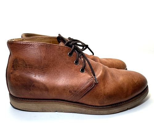 Botas Chukka Red Wing 595 Marrón Hombre Talla 14 D Hechas en EE. UU. Suela Vibram Trabajo - Imagen 4 de 12