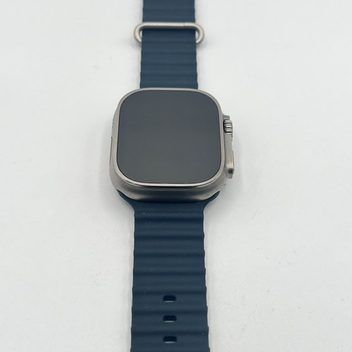 Apple Watch Ultra 49mm Titanium Case with Midnight Ocean Band, One Size - Good - Zdjęcie 2 z 7