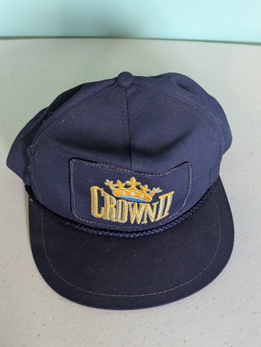 Vintage Crown 2 Patch strap back trucker hat/cap K-brand made in USA - Picture 4 of 9