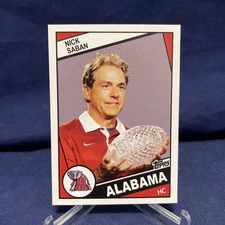 Nick Saban Alabama Crimson Tide Championship Card