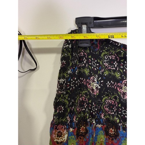 Catos Colorful Crimped Bohemian Hippie Midi Skirt - Picture 5 of 10