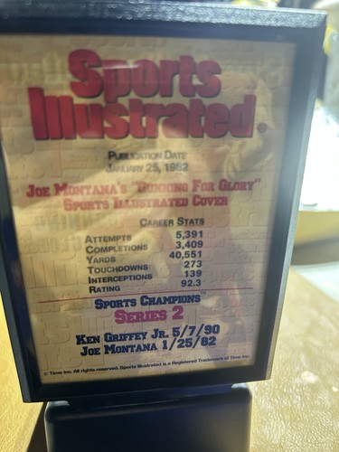 Joe Montana Sports Illustrated Figure + Sports Card. #594 - Bild 4 von 4