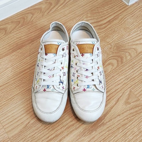 Sneakers Louis Vuitton X Takashi Murakami multicolore stringate taglia: EU37 US7 - Foto 2 di 14