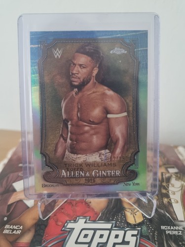 Trick Williams /150 Allen & Ginter rifrattore blu #AG-TKW Topps WWE Chrome 2025