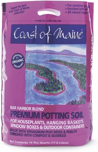 Coast of Maine OMRI Listado Bar Harbor Mezcla Compost Orgánico Suelo para Macetas... - Imagen 1 de 3