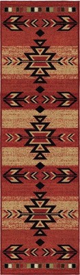Mayberry Rug HS7610 2X8 Rio Grande 2'3''x7'7'' Runner Rug Red