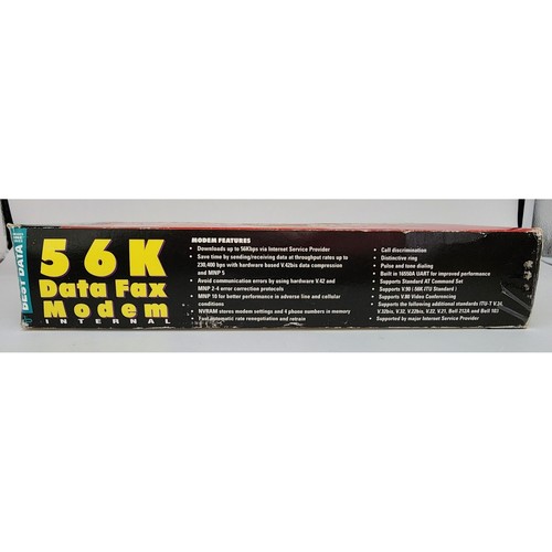 Best Data 56K Data Fax Internal Modem - Smart One Series - Model 56SF Sealed - Picture 4 of 6