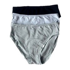  3 NEW Natori Bliss Bare Brief Cotton Hipster Panties Small