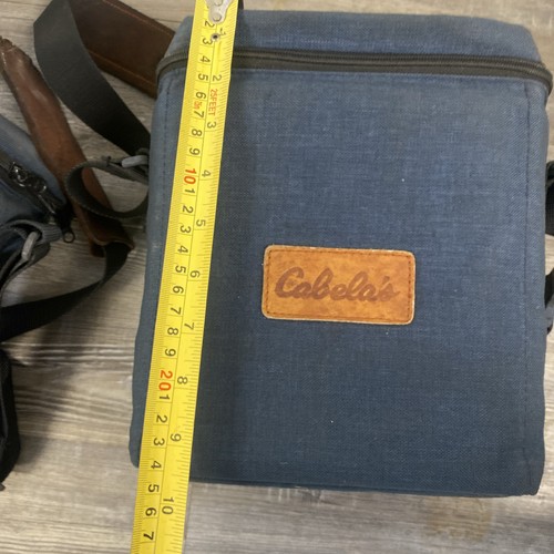 lot 2 VTG Cabela’s blue Angler Tackle Bag Box Caring Case cooler Well seasoned - Picture 9 of 12