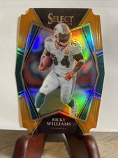 2021 Panini Select - Premier Level Ricky Williams #136 Orange Prizm Die-Cut /249