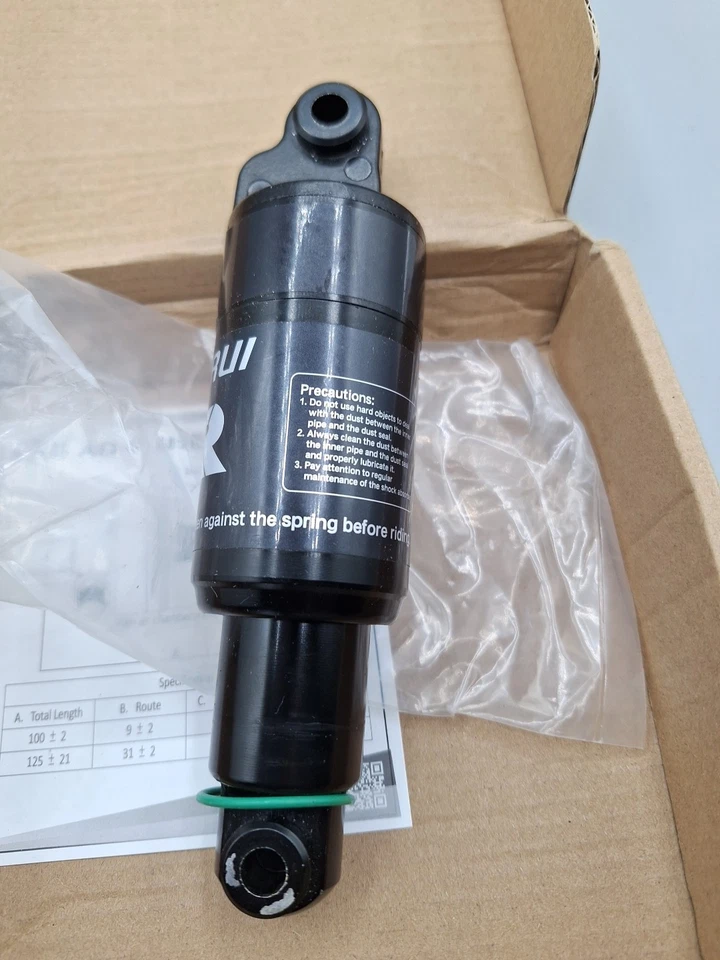 Amortiguador trasero de aire para bicicleta de montaña DNM AO-6 AL 6061 cuerpo de amortiguador presión de aire ajustable Foto 2 de 4