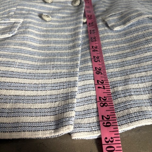 J Jill Modern Spectator Stripe Double Breasted Blazer Jacke Damen XL Maritim - Bild 8 von 12