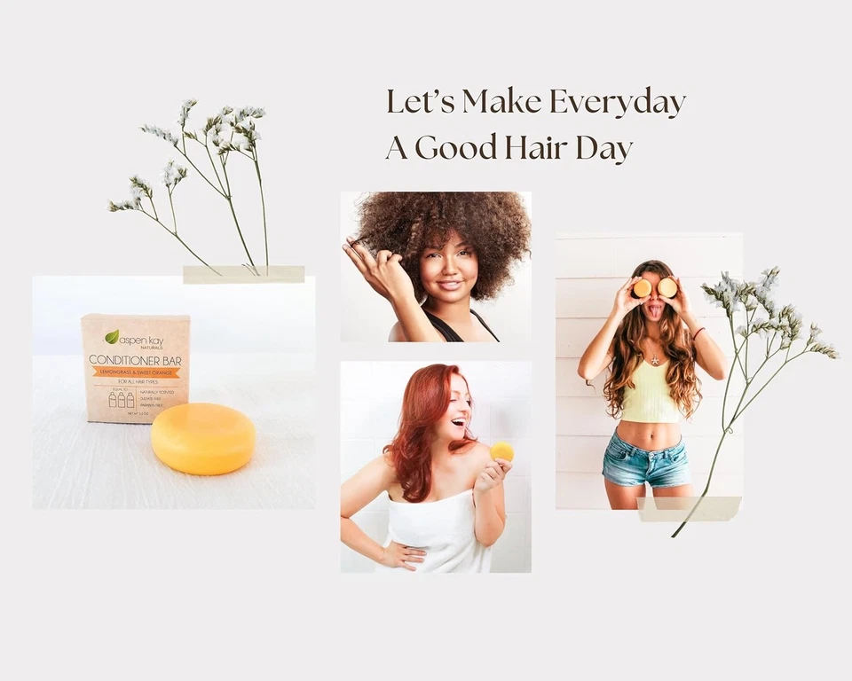 Barra acondicionadora Aspen Kay Naturals, hierba de limón, 2,3 onzas. Hecho con Natural...  Foto 4 de 4