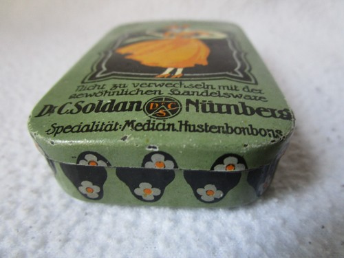 Art Deco Blech-Dose Doktor Soldan´s Veilchen-Lakritz-Pastillen aus Sammlung Rar! - Picture 4 of 11